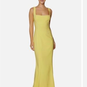 Yellow Fitted Gown - LAUNDRY by Shelli Segal